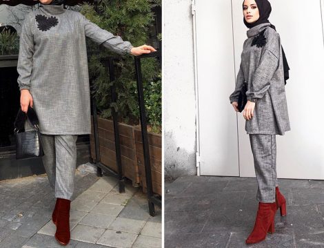 Ak Design Gri Takım (Merve Serap)