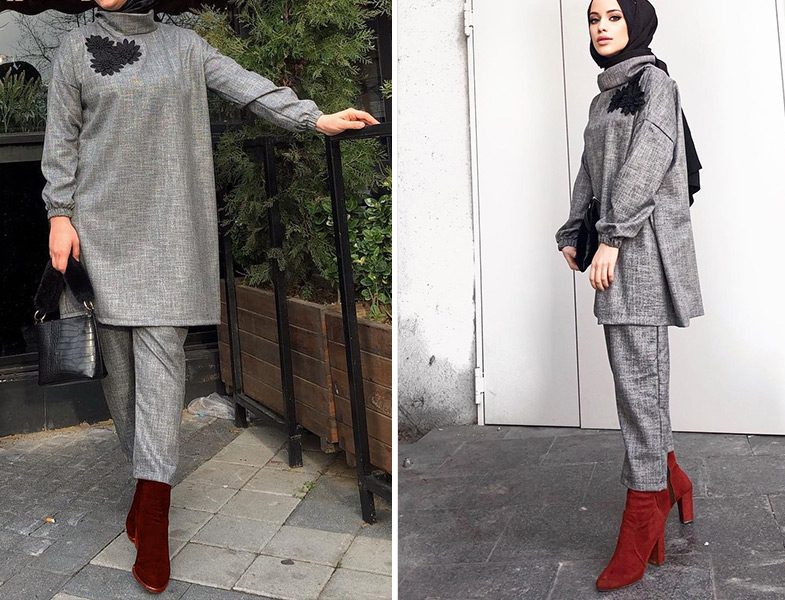 Ak Design Gri Takım (Merve Serap)