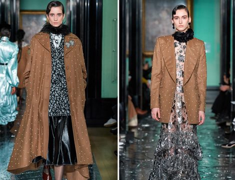 Erdem Sarı-Kahverengi Huş Ceket - Pardesü (Pantone 17-1225 Tawny Birch)