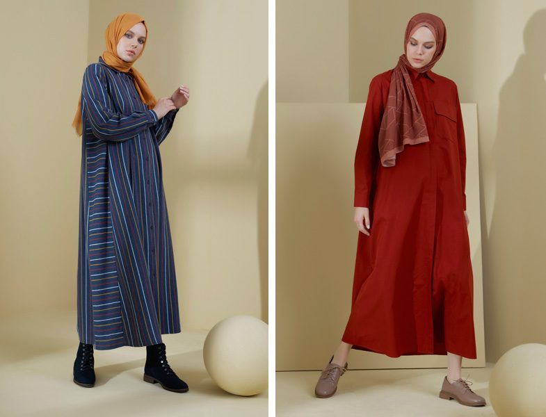Normcore Çizgili Elbise ve Maxi Tunik