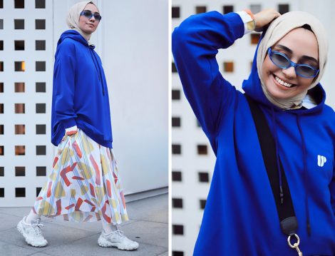 Qooq Up Sweatshirt - Desenli Etek (Hülya Aslan)