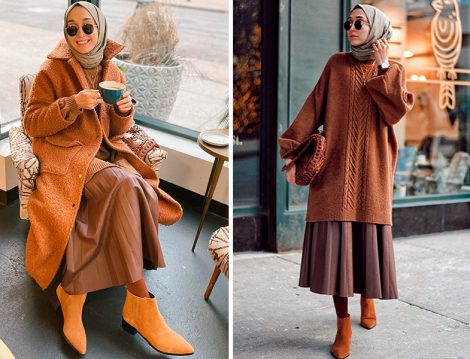 Manuka Triko Kazak - H&M Etek - Marc Fisher Bot (Elif Doğan)