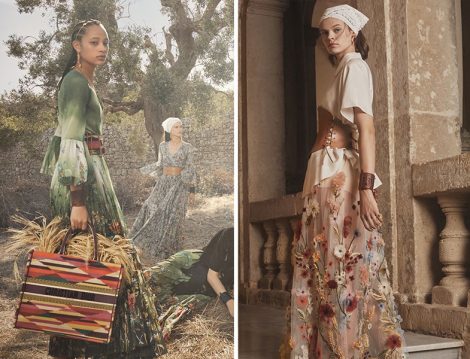 Dior 2021 Çiçekli Elbise ve Etekler