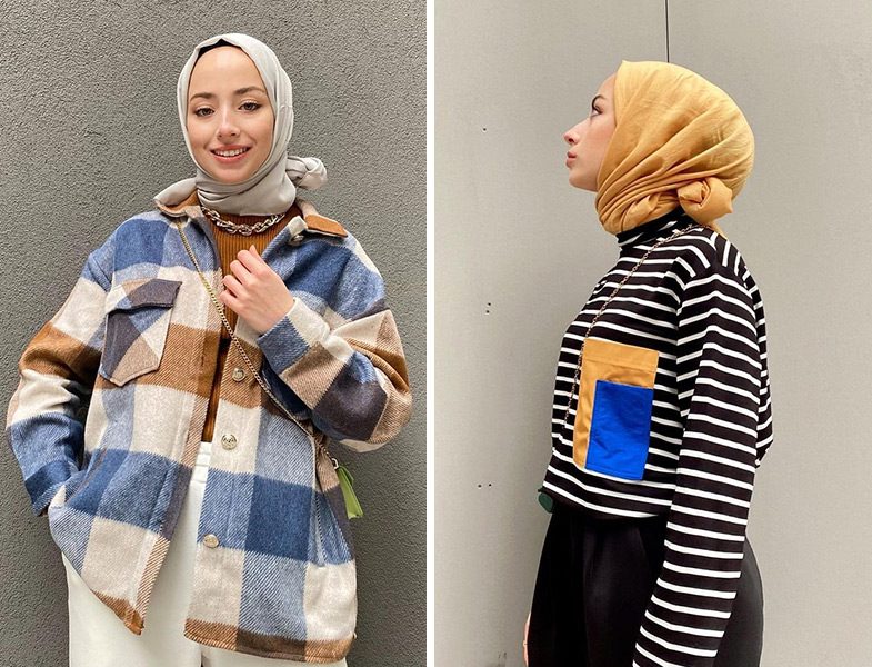 Duygu Göncüoğlu Şal Uçlarını Fularlaştırarak Bağlama Stili