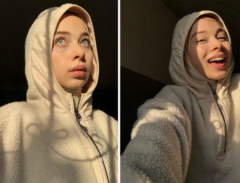 Kapüşonlu Peluş Sweatshirt (Rumeysa Yağcı)