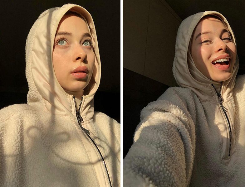 Kapüşonlu Peluş Sweatshirt (Rumeysa Yağcı)