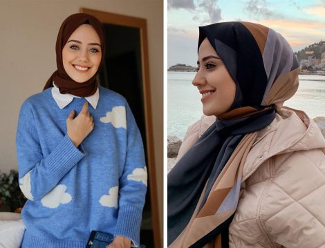 Cardion Eşarp Geometrik Desen Şal (Aybükenur Demirci Özkul)