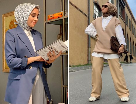 Hülya Aslan Blazer Ceket ve Beyaz Gömlek Kombinleri