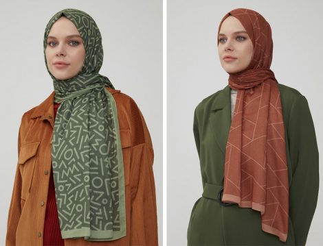 Normcore Desenli Pamuklu Şal