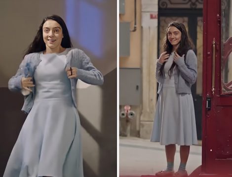 Masumlar Apartmanı Gülben (Merve Dizdar -LC Waikiki Hırka- Mavi Elbise)