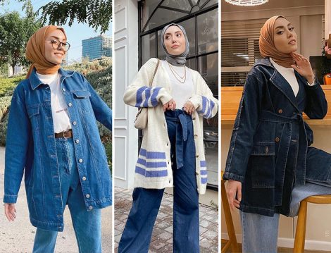 Tesettür Denim Kombinleri (Rimel Aşkına Hilal)