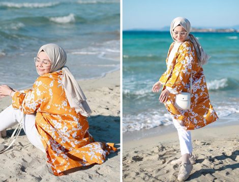 Ceylan Otantik Çiçekli Kimono - Harmandalı Ahsen