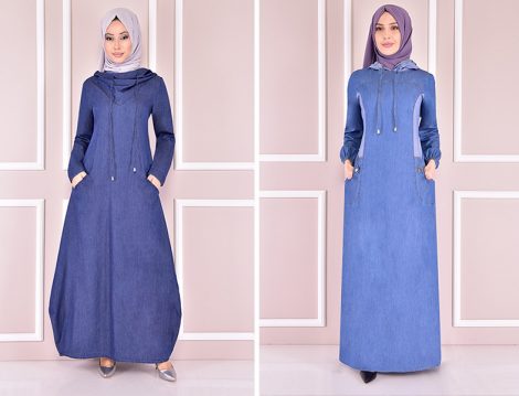 Modamerve Denim Elbise