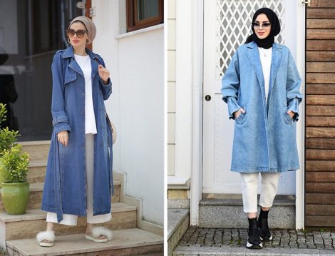 Neways Denim Trençkot ve Ceket
