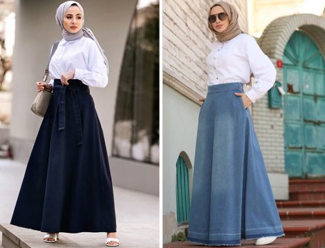 Refka Kot Etek - Neways Denim Etek
