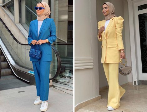 Venove Koleksiyon Mavi Takım - Atelier Pelin Yıldırım Sarı Takım Betül Gedik