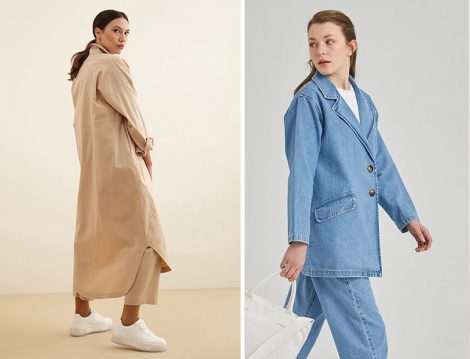 Kuaybe Gider Trençkot - Manuka Denim Ceket
