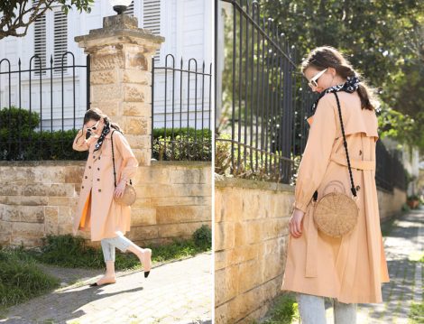 Normcore Arkası Düğmeli Trençkot