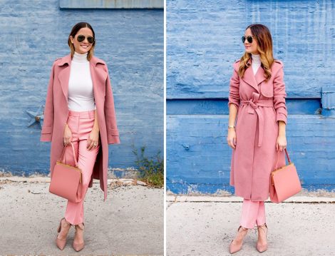 Pembe İle Ton Sür Ton Kombin