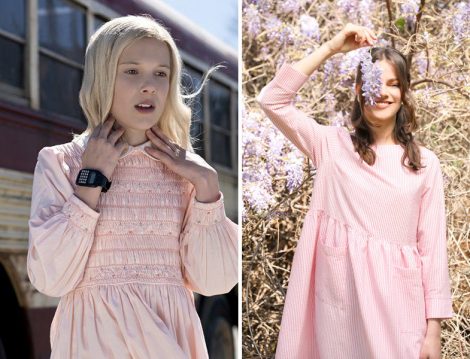 Stranger Things Pembe Elbise - Normcore Pembe Elbise