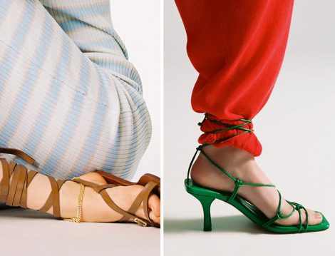 Zara Bilekten Bağlı Sandalet