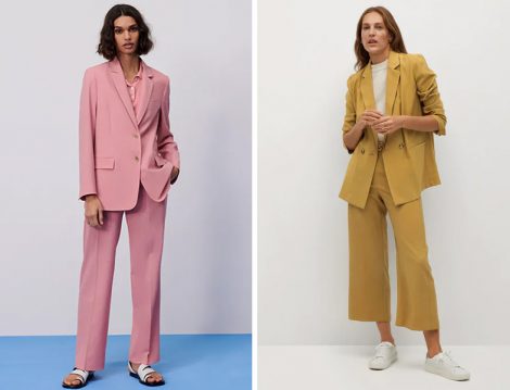 Zara Uçuk Pembe Cepli Blazer Ceket - Mango Hardal Çapraz Düğmeli Blazer Ceket