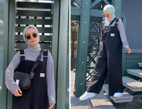 Fahhar Design Çizgili Tişört ve Tulum (Şüheda Türkoğlu Hatun)