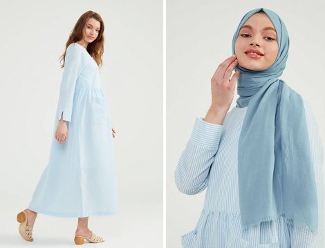 Normcore Elbise ve Şal