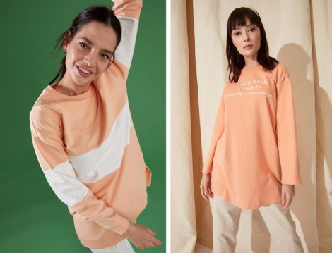Turuncu Tesettür Sweat