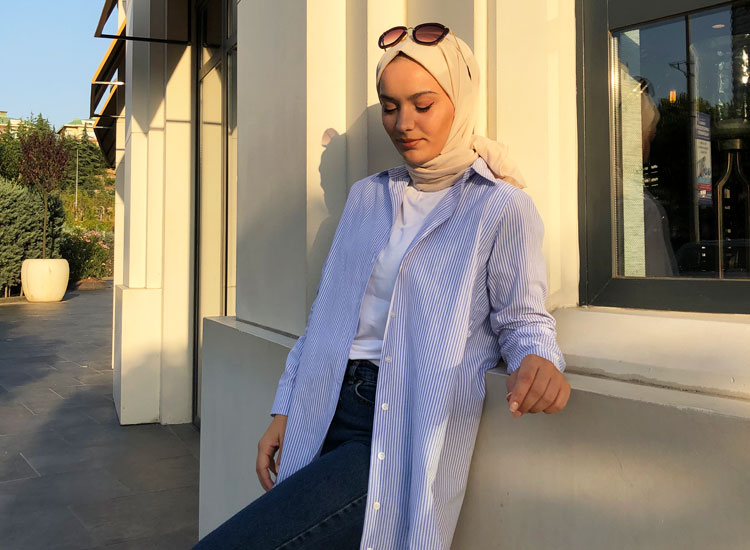 Normcore Çizgili Tunik