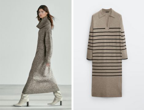 Tesettür Triko Elbise Massimo Dutti