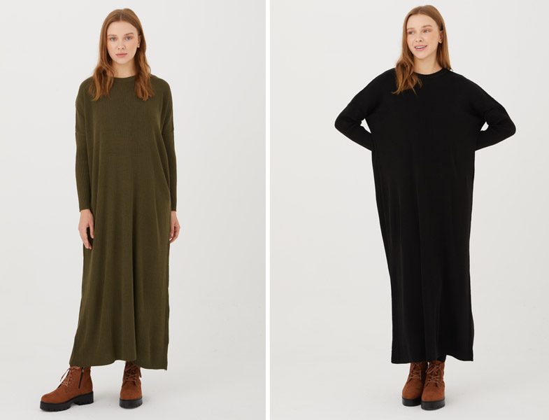 Normcore Triko Elbise