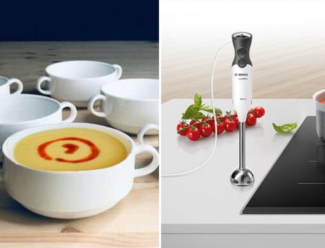 Güral Porselen Kase ve Bosch Blender