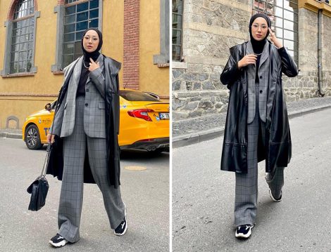 Touche Ekose Blazer Takım - Sedanur Gümüş