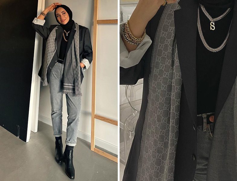Atkı, Bileklik ve Zincir Kolye - Sena Sever