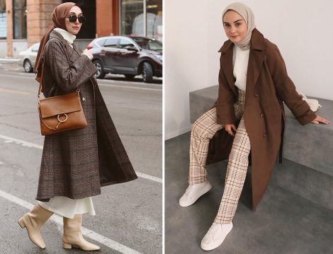 Minik Terzi Kahve Ekose Kaban(Elif Doğan) - Hooop Store Kahve Trençkot (Aleyna Atalar Gün)