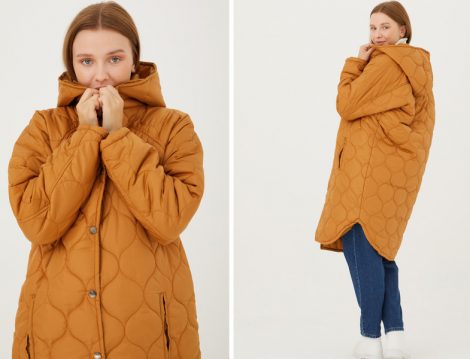 Normcore Camel Kapitone Mont