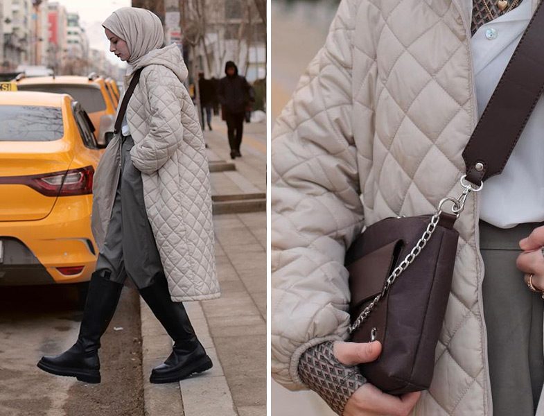 Şeyma Polat(falankesofficial) Çizme ile Suud Collection Zincir Askılı Çanta Kombini.jpg