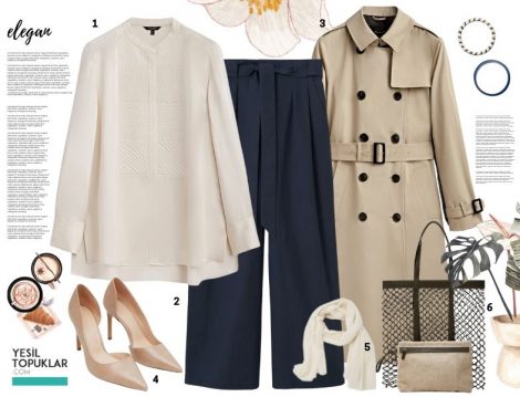 Massimo Dutti Trençkot İle Tesettür Kombin