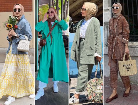 GAP Kot Ceket (Elif Doğan) - Özsarıçam Trençkot (Şeyda Ateştepe) - Qooq Store Müslin Dokulu Ceket (Hülya Aslan) - Venöve Kimono (Betül Gedik)