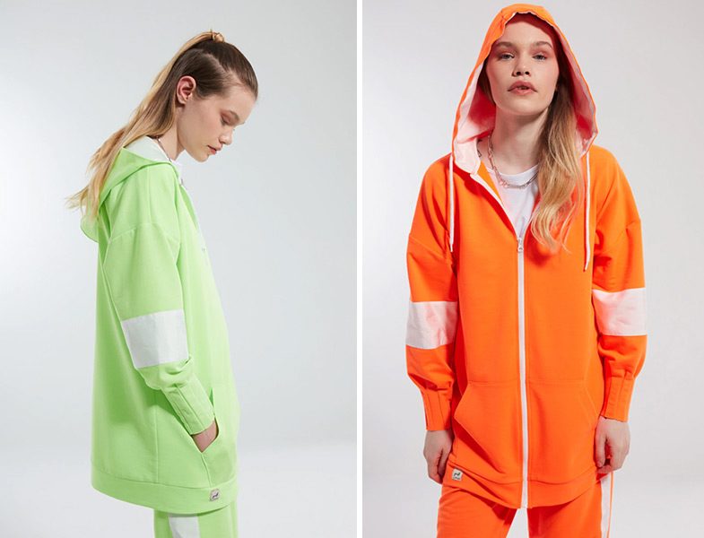 Mizalle Fermuarlı ve Kapüşonlu Sweatshirt