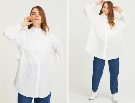 Normcore Beyaz Gömlek