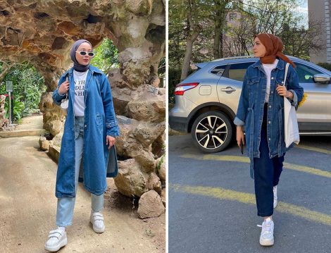 Touche Denim Ceket - Kardelen ve Ayşenur Kendigelen