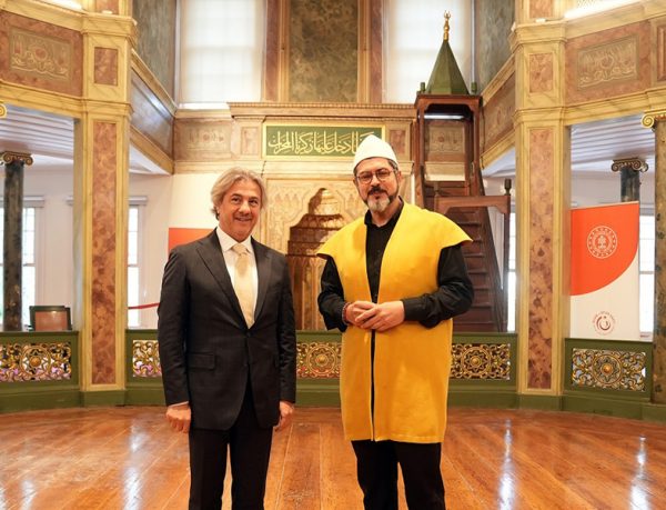 Kültür ve Turizm Bakan Yardımcısı Ahmet Misbah Demircan ve M. Fatih Çıtlak - Galata Mevlevihanesi