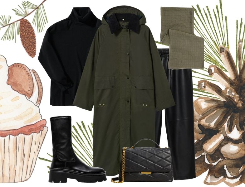 Mango Haki Parka Kombini
