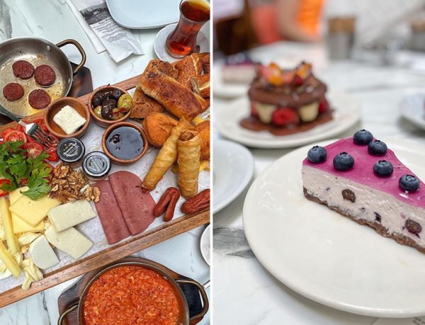Tarihi Kuzguncuk Fırını Serpme Kahvaltı ve Cheesecake