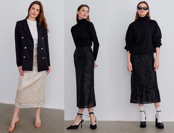 Suud Collection Payetli Etekler