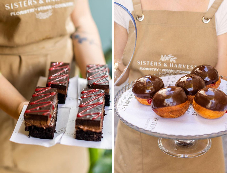 Sisters & Harvest Frambuazlı Sacher - Çikolata Kaplı Donut