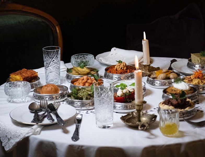Velvet Mezze Masa Düzeni