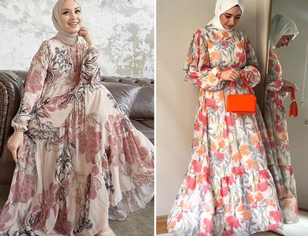 InStyle Desenli Elbise - Refka Desenli Elbise